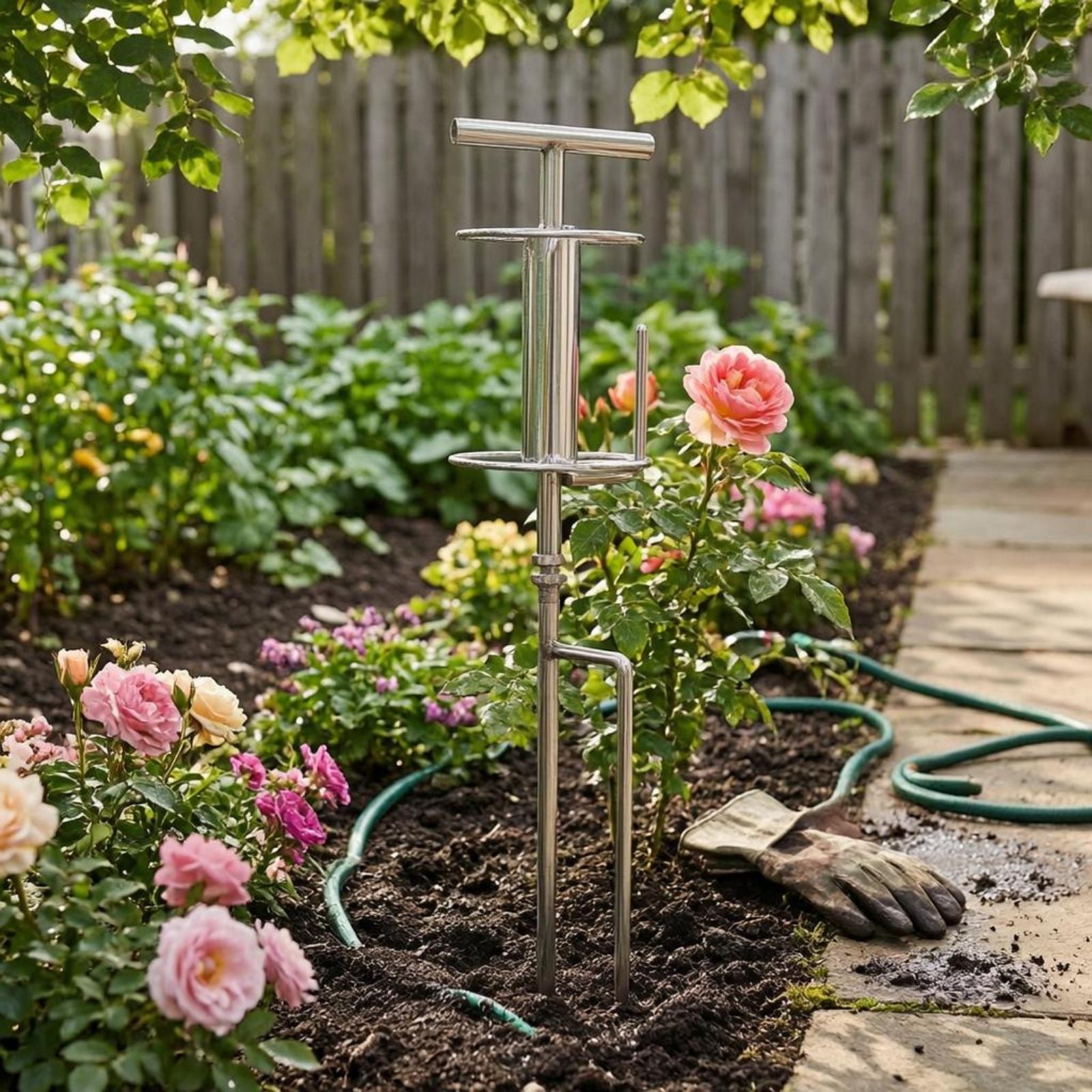 Garden Hose Bender Stake Stain - огляд і ціна Gardening Tools Guide