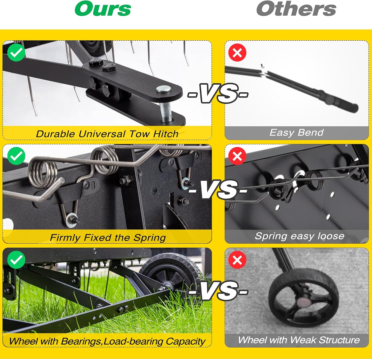 Tow Behind Lawn Dethatcher Rak - огляд і ціна Gardening Tools And Equipment