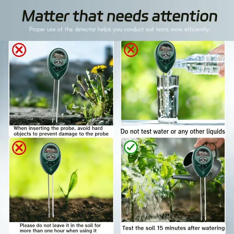 3-in-1 Soil Tester (Moisture,  - огляд і ціна Gardening Tools And Equipment