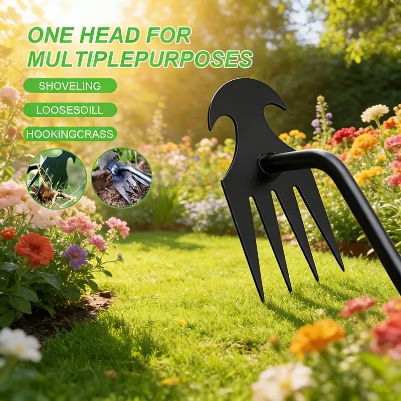 4teeth manganese steel weeder  - огляд і ціна Gardening Hand Tools Yard